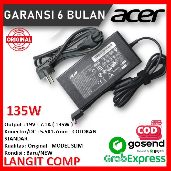 Charger adaptor Acer Nitro 5 AN515-55 New original adapter