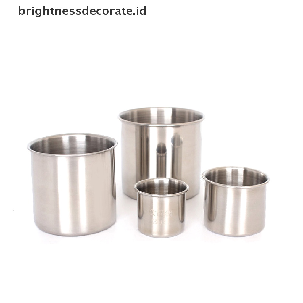 [Birth] 150ml/250ml/370ml Mug Bir Stainless Steel Kopi Teh Anggur Susu Cangkir Perlengkapan Minum [ID]