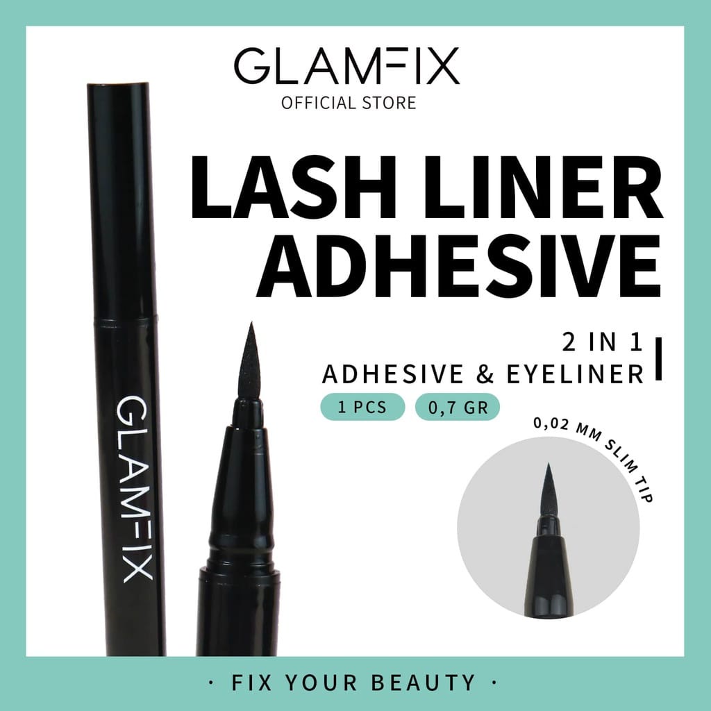 Glamfix Adhesive Lash Liner 1 Pcs - Lem Bulu Mata 2in1 bisa untuk Eyeliner