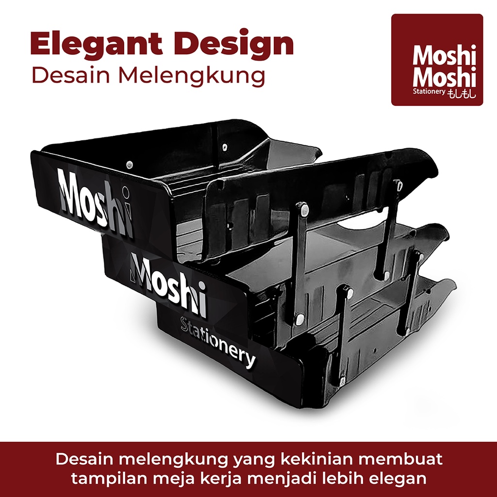 

Document Tray Elevated Letter Rak Susun Kertas File Dokumen 3 Tingkat GRATIS 2 File Box Moshi RB9