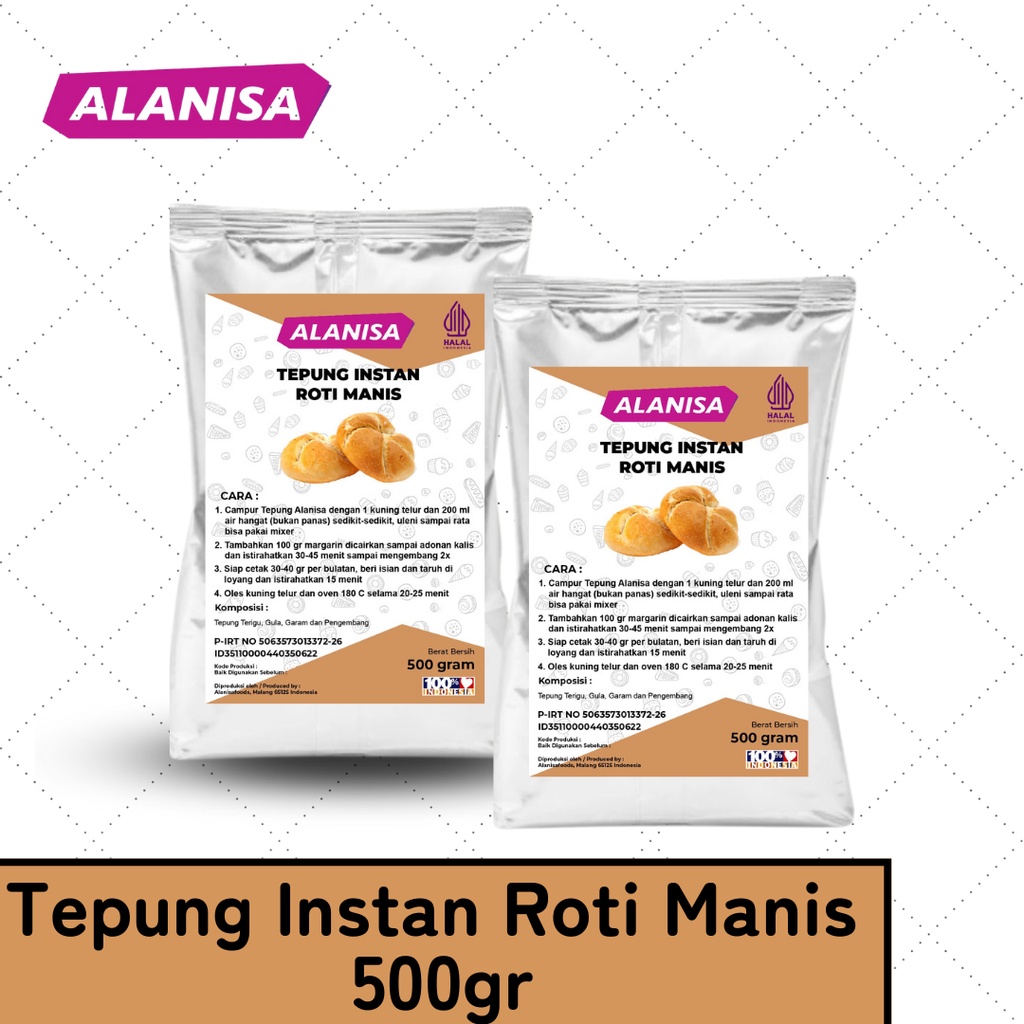 

Tepung Instan Roti Manis 500gr