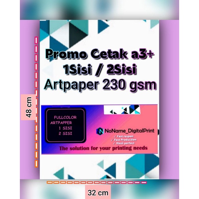 

Cetak poster a3+ murah artpaper 230gsm