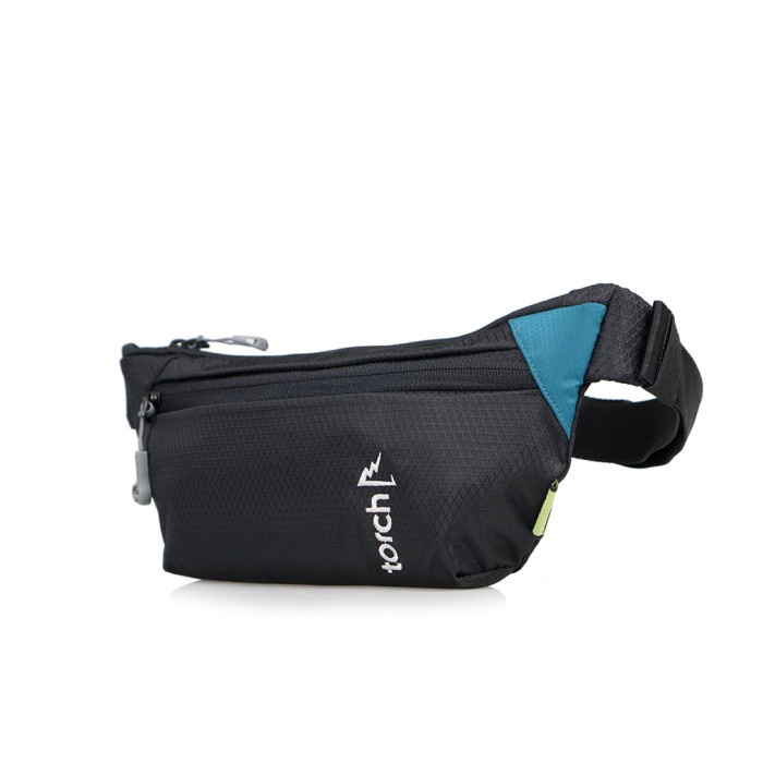 PROMO Torch Tas Pinggang Selempang Anti Air Ringan - Waist Sling Bag Tajimi - Hitam B9I8