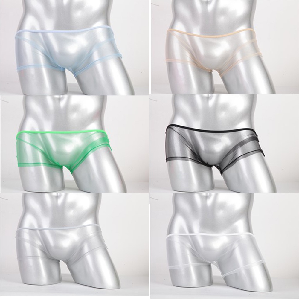 Boxer Celana Dalam Seksi Pria Transparan Men Underwear C092