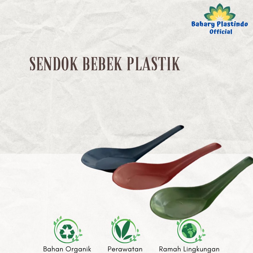 Sendok Bebek Plastik (Sendok Bebek Warna - Warni)