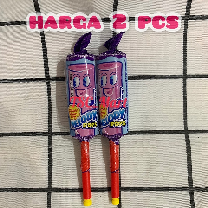 

Chupa Chups Melody Pop Harga 2 pcs 15gr / Permen / Chupa / Chups / chup / Melody / Pop / Harga 2 pcs / 15gr / Candy / play / real / music / kembang / gula / rasa / anggur / grape