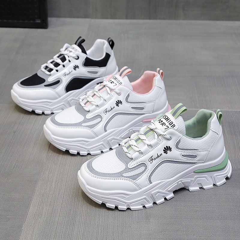 Sepatu Wanita Putih Biru Sneaker Perempuan Korean Fashion Sneakers Cewek Putih Pink Import SP-213