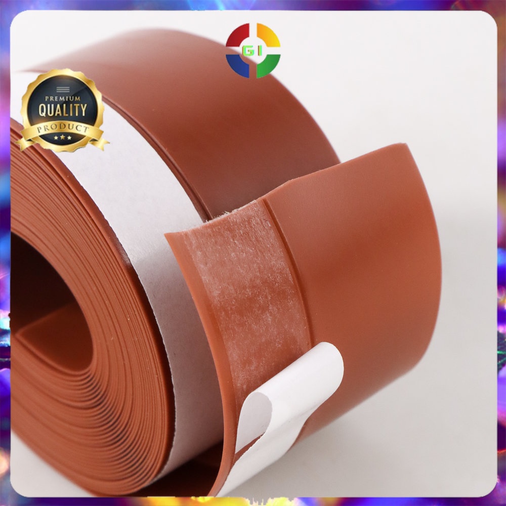 Lis Karet PVC Penghalang Kecoa dan Debu Pintu 5M 45 mm x 5 m Brown COD