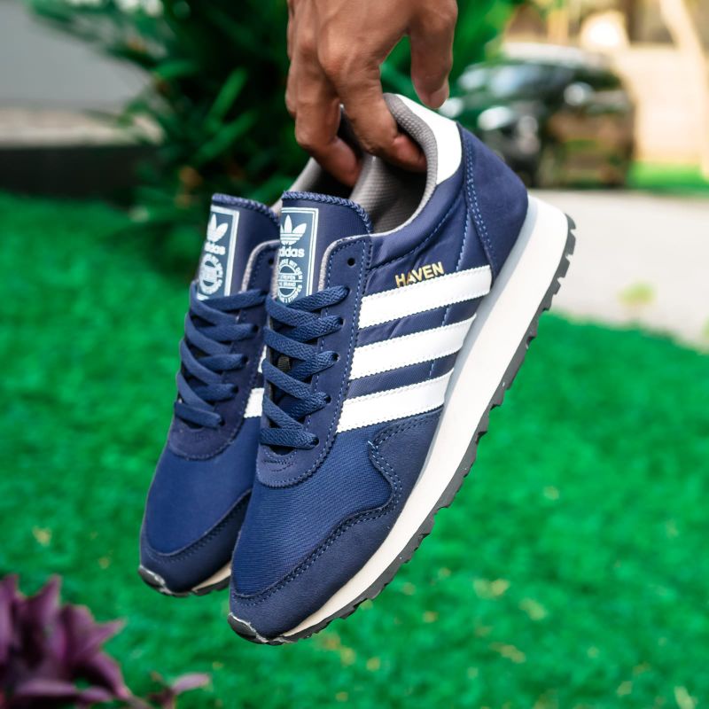 Adidas Haven Navy White Original OEM Sneakers Pria