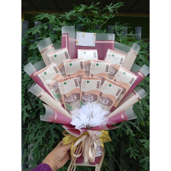 Buket Uang 10 lembar pecahan 5000