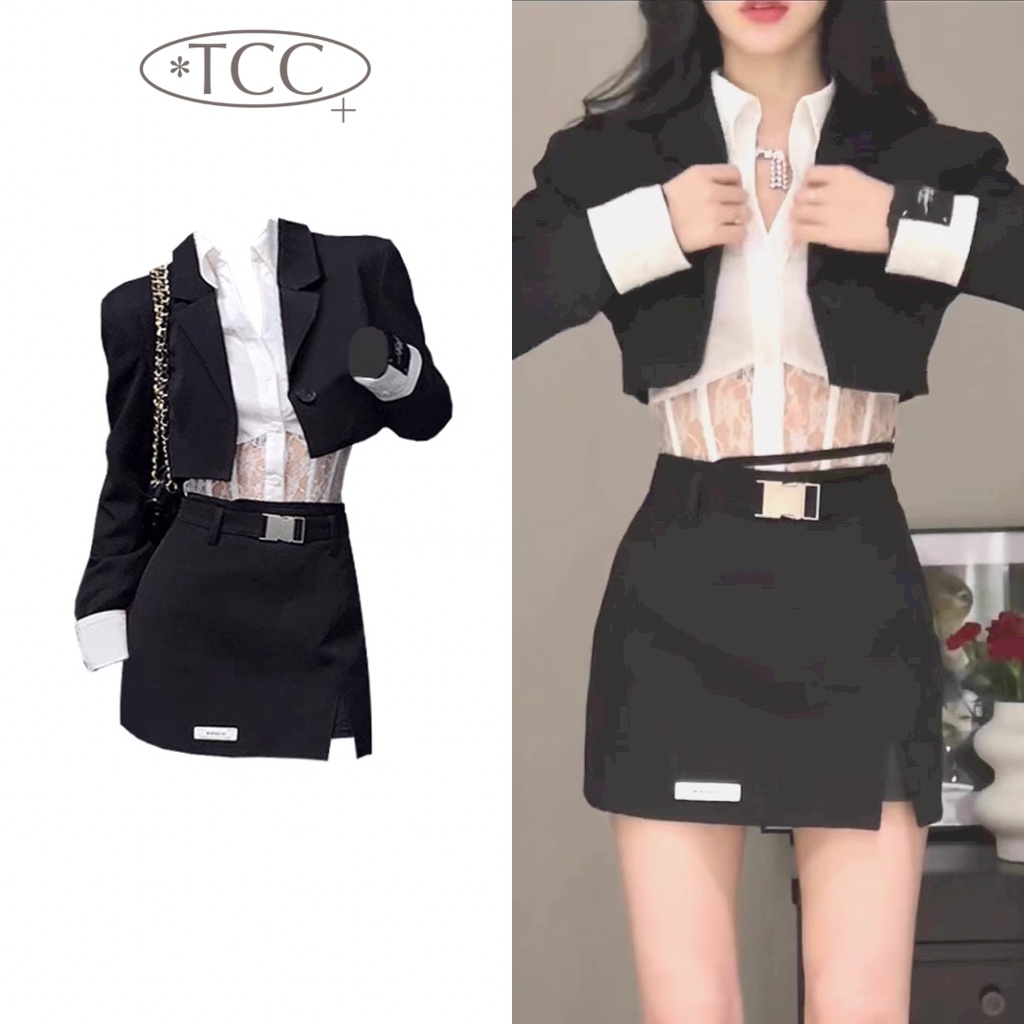 [READY] 시크 — #TCC210 newy set — import baju atasan elegant trendy aesthetic cina hongkong china kore