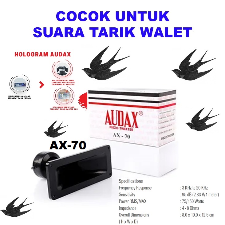 Tweeter Audax AX 4000W Waterproof Neodymium Magnet Tahan Air