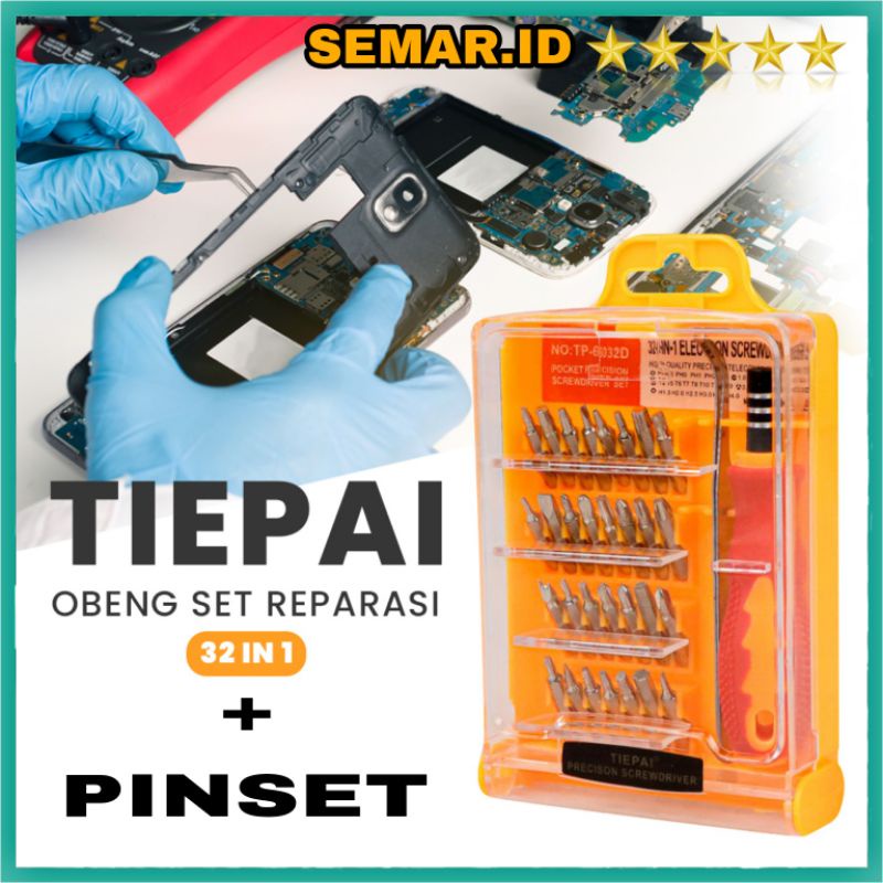 TIEPAI Obeng Hp Set Reparasi 32 in 1 - TP-6032D