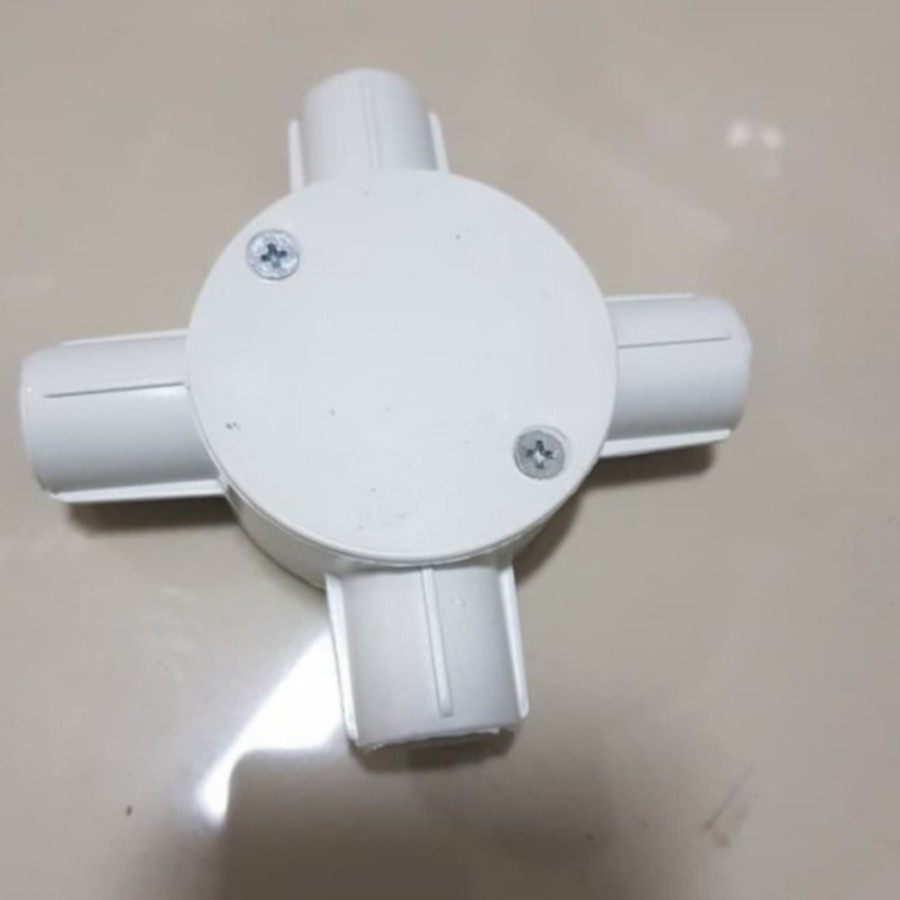 T-dus t dus tedus cabang 4 putih 20mm