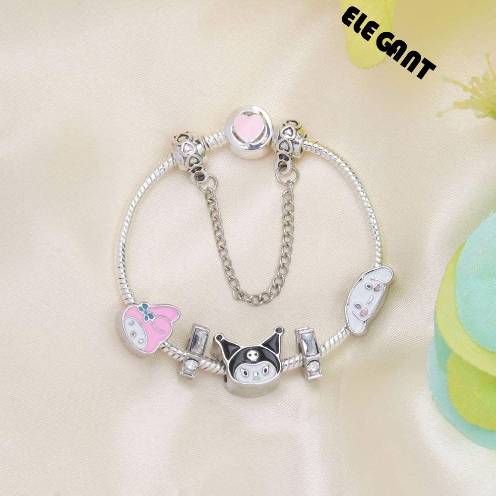 Gelang Rantai Manik Cinnamoroll Kuromi DIY Untuk Anak Perempuan