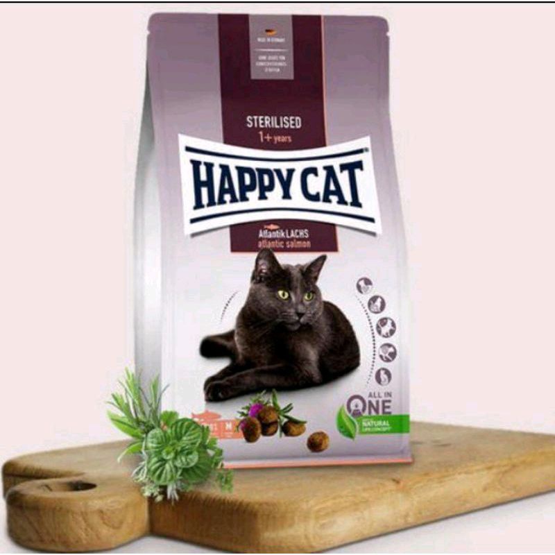 Happy cat happycat Adult sterilised Atlantik salmon 10 kg atlantik-lachs makanan kucing dewasa