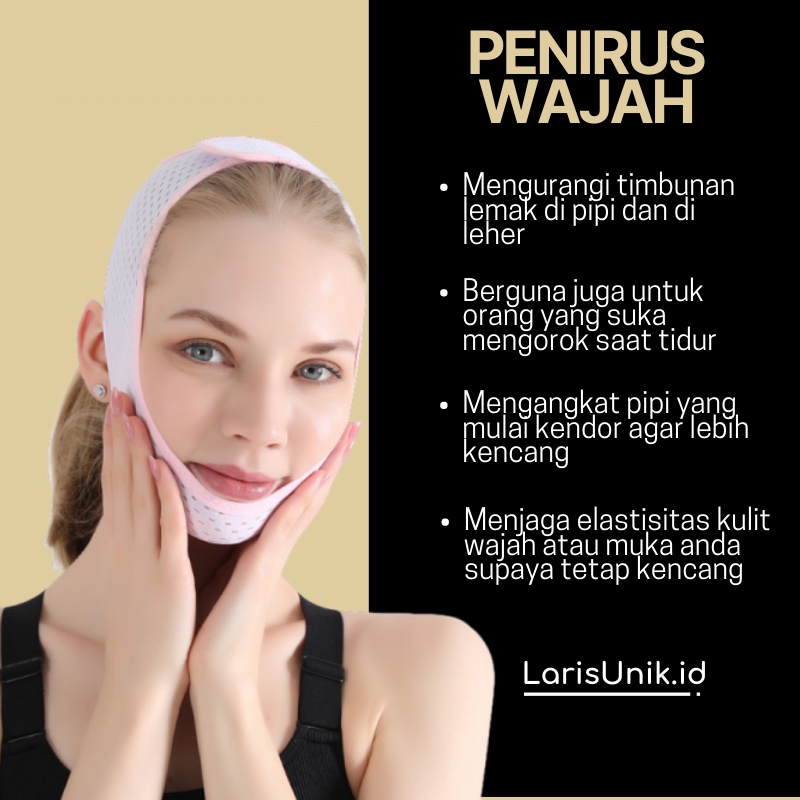 KORSET DOUBLE CHIN PENIRUS PIPI WAJAH FACE LIFT SLIM BELT V SHAPE