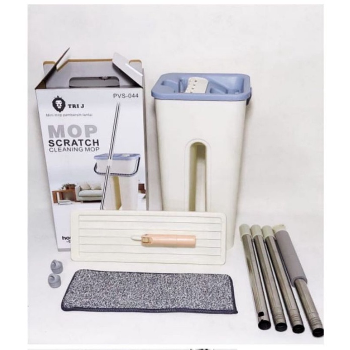 Alat Pel Praktis Flat MOP 2120 Ultra Mop Briny Brown Pel Perlengkapan Rumah Kain Pel Spin Mop Magic 