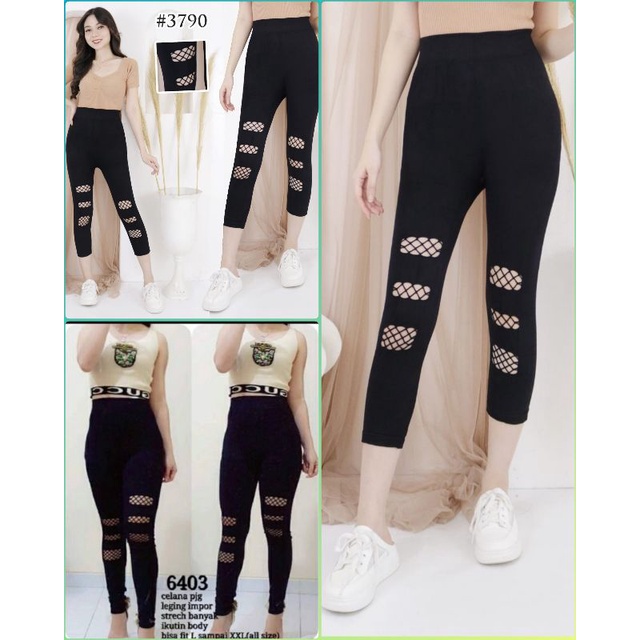 NEW LEGGING IMPORT WANITA MODEL JALA TERBARU/LEGGING IMPORT MURAH