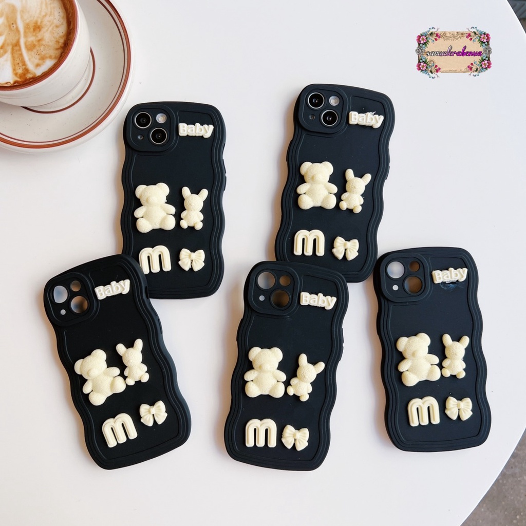 Y026 SOFTCASE 3D KARAKTER RABBIT MODEL GELOMBANG WAVE FOR OPPO A71 A74 A95 A83 F1S A59 F5 F7 RENO 7Z A96 5 5F F19 PRO 6 7 8 SB4644