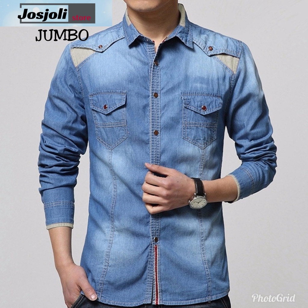 JOSJOLI_STORE/Jeans Axton, Aril, Echo, King, Fly, Hodie, Ozawa, Bruno Martel, Fransisco, Covid21/Atasan Pria Dewasa/L XL