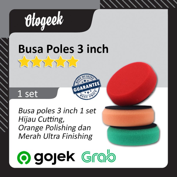 Perawatan Spon Poles 3 Inch Spot Polishing Mini Rotary Poles Motor Helm