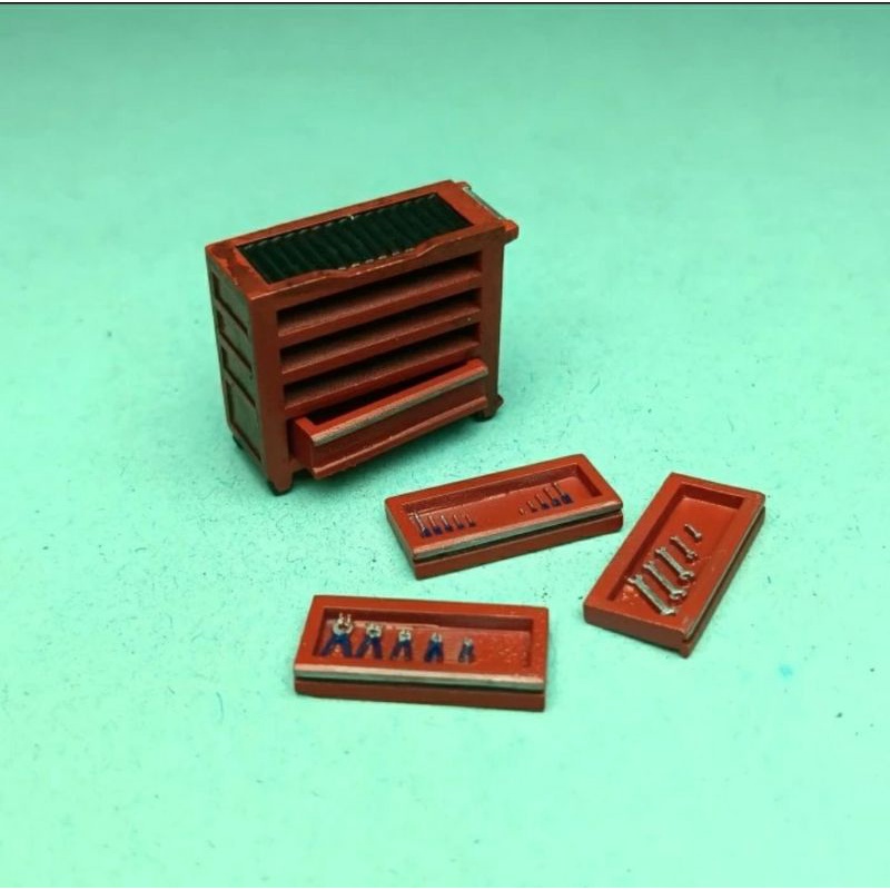 Accessories Diorama Tool Drawer Cabinet Skala 1:64