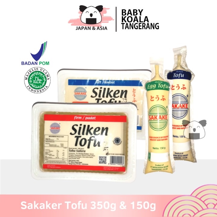 

SAKAKE Tahu Putih Jepang 150 & 350 g Halal | Egg Toffu | Tahu Sutra Soft