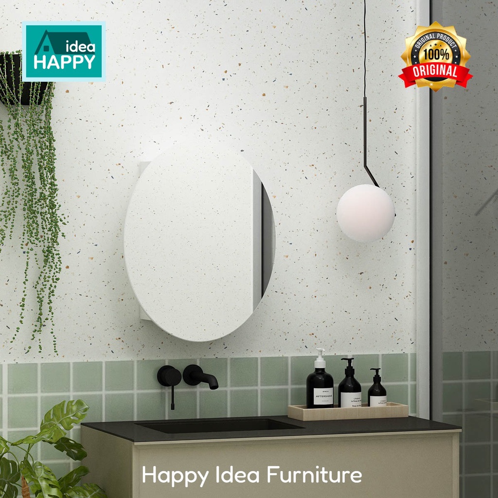 HAPPY IDEA - [ FREE ONGKIR ] Rak Cermin Aesthetic Wastafel Evier BTC40 OV Oval Evier BTC 48 BTC 60 B