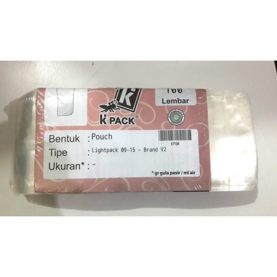 Plastik Standing Pouch 13 x 20