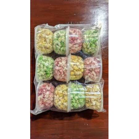 

Popcorn warna warni gurih renyah dan enak rasa manis