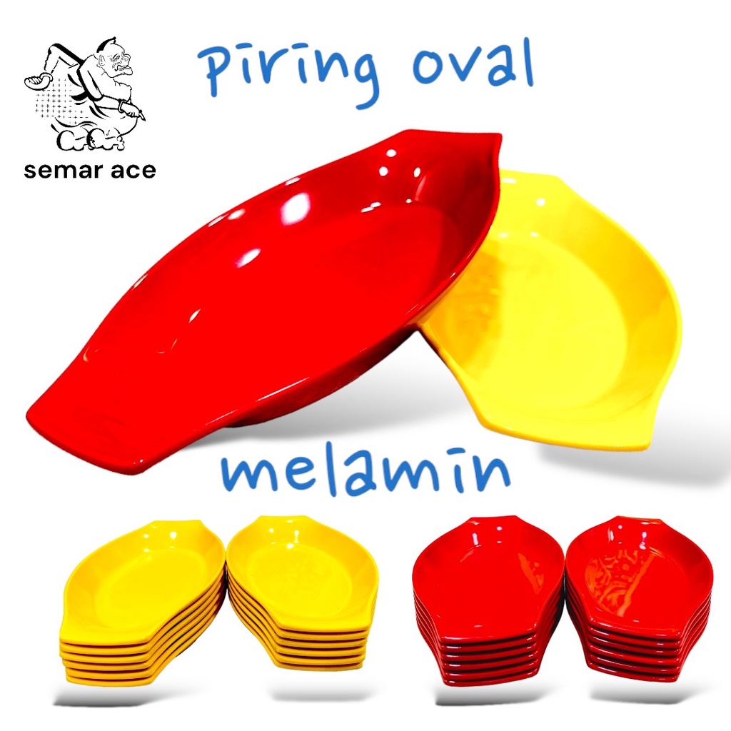 PIRING OVAL MELAMIN