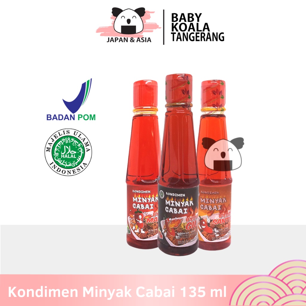 

KONDIMEN MINYAK CABAI SPICY 135 ml Halal | Santuy Mantul Gila--