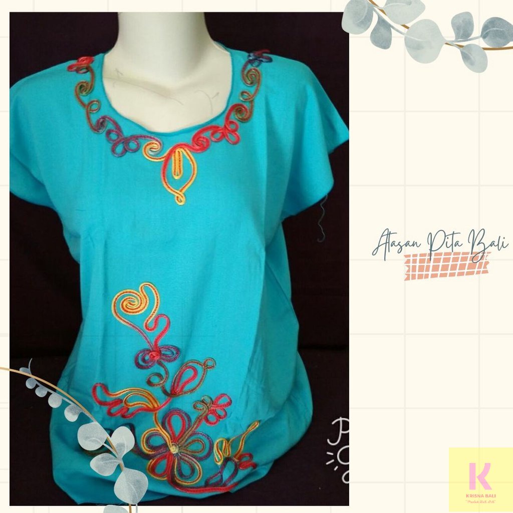 Atasan Wanita Kekinian Pita Rayon Bali / Baju Bali