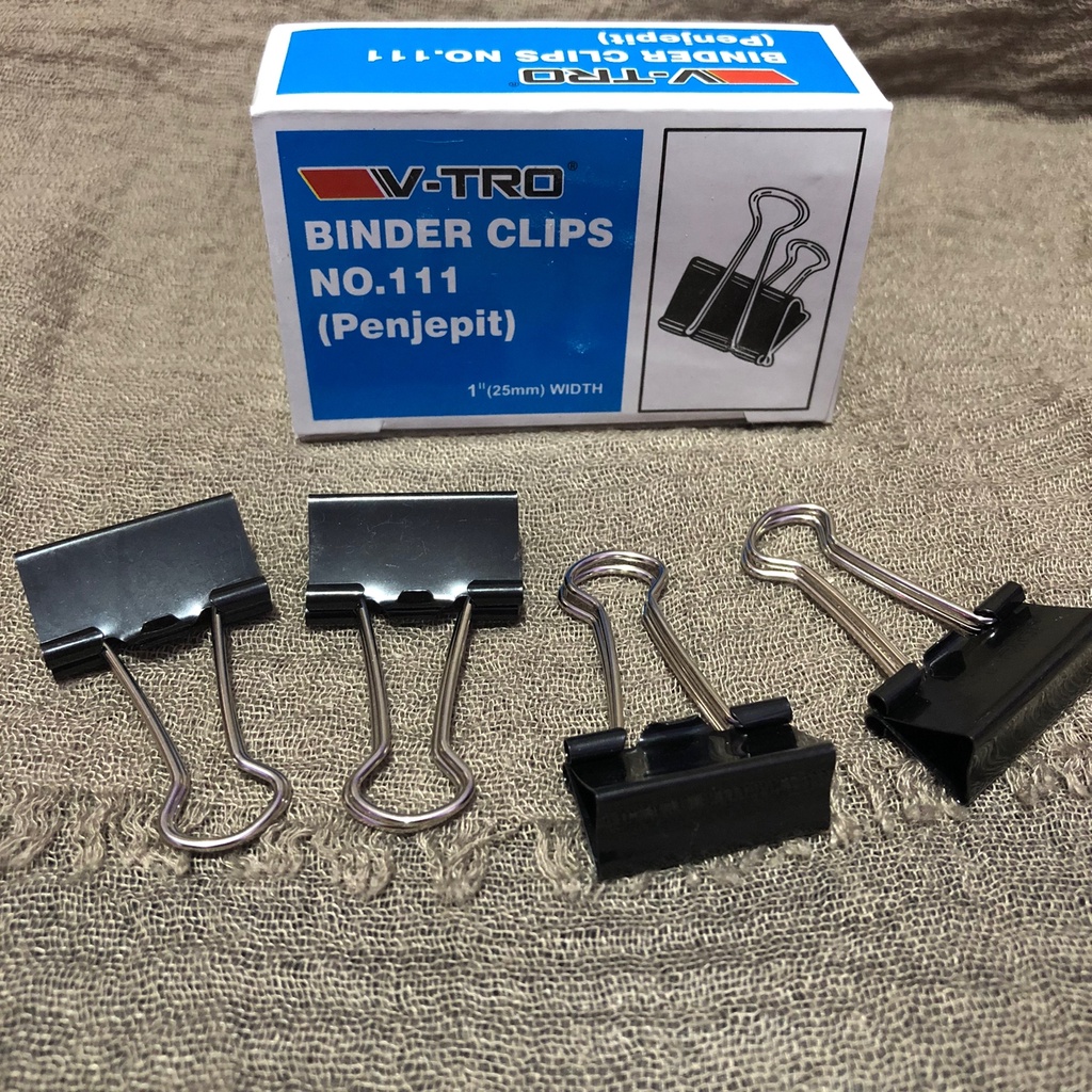 

BINDER CLIPS/KLIP JOYKO (PENJEPIT) penjepit kertas isi 12 pcs per-Box N0 111