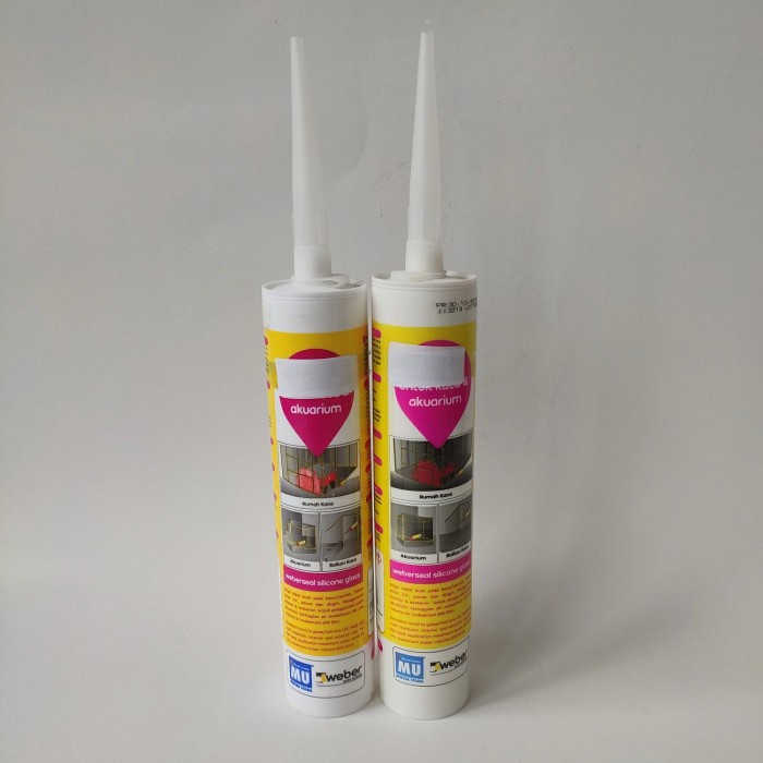 

275 ML / MU WEBER SILICONE SEALANT LEM KACA DAN AKUARIUM NETRAL BOTOL