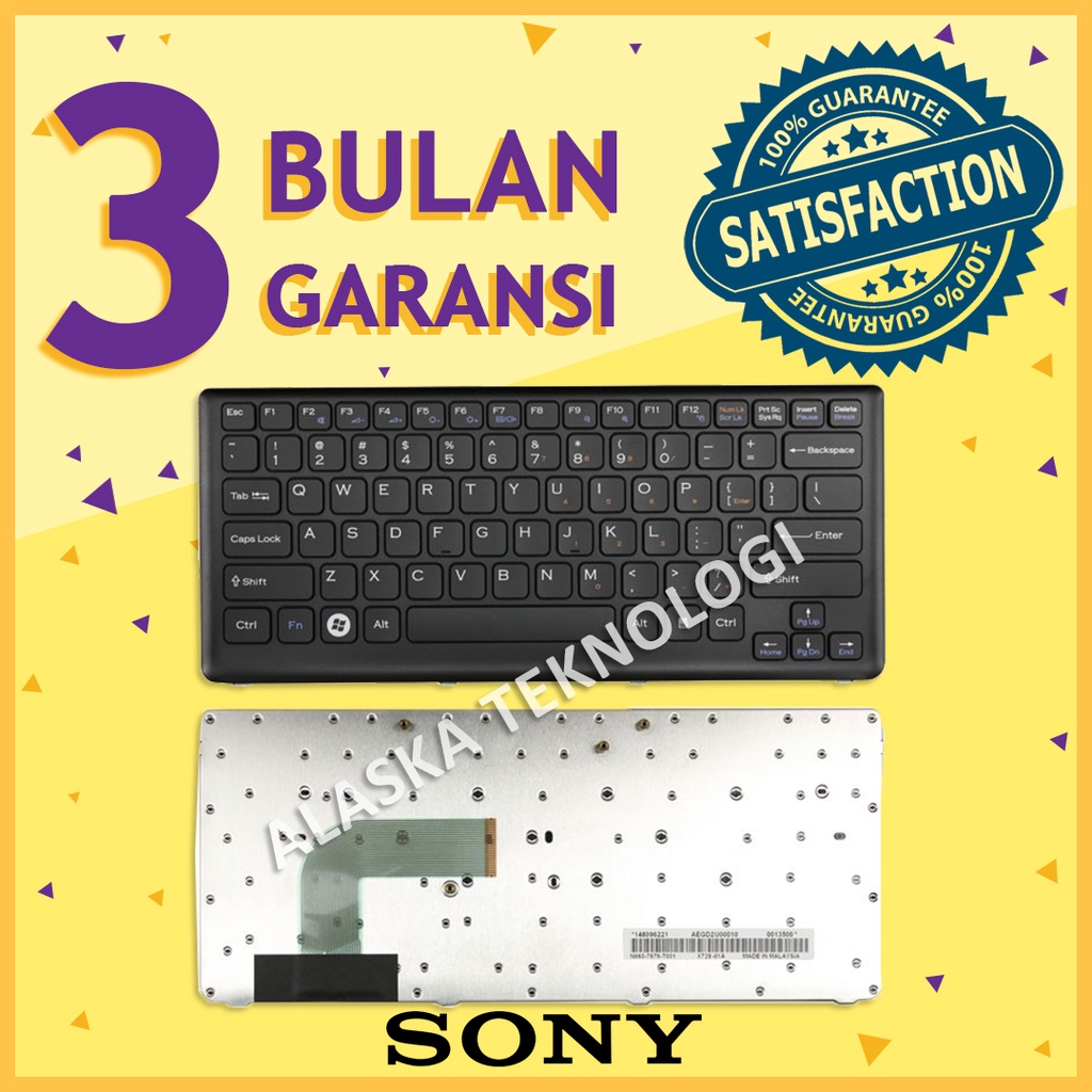 Keyboard Laptop SONY VAIO VGN-CS VGN-CS11S VGN-CS13T VGN-CS16T VGN-CS17H VGN-CS19 VGN-CS21S VGN-CS23