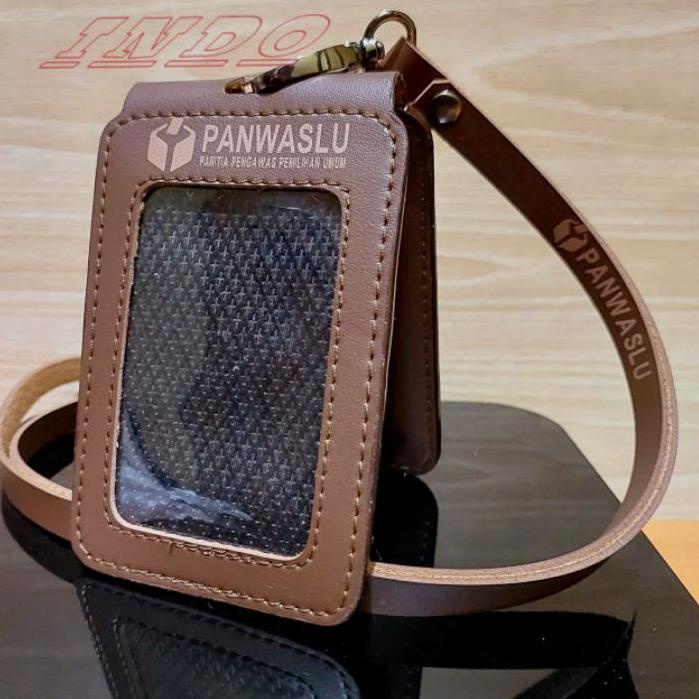 

지 Id Card Kulit Lipat Magnet PANWASLU Id Card Kulit PANWASLU Lipat Special