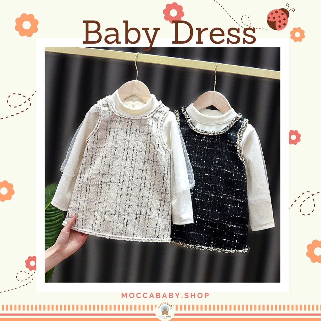 MBSS - Baby Dress Luxury EBV Baju Dress Anak Perempuan Import Dress anak/Bayi Perempuan Gaun bayi Rok Anak Pakaian anak / L2