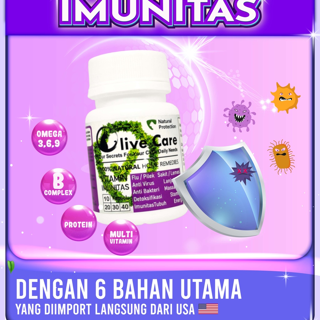 Olive Care Vitamin Kucing IMUNITAS untuk Daya Tahan Tubuh, Anti Sakit, Flu, Pilek, Mata Belekan, Demam, Lemes dan Lanjut Usia SweetyPetshop