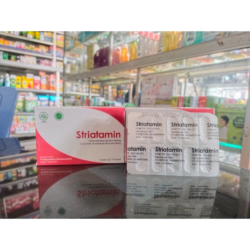 STRIATAMIN 1 STRIP @10 KAPSUL obat penyembuh luka ekstrak ikan gabus