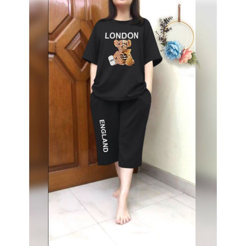 Lover.Fashion Setelan 3/4 Jumbo London Fit to XXL