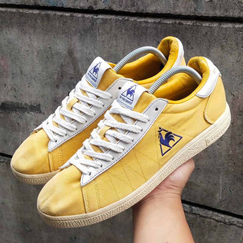 Sepatu Le Coq Sportif Yellow Canvas [second used]