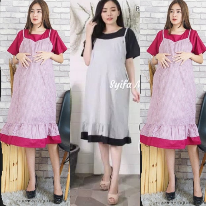 Dress Kerja Hamil dan Menyusui Emily9/Baju Hamil Kerja/Dress Hamil Kerja