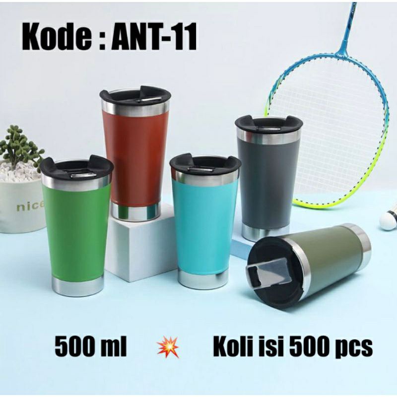 VICMAL-TRAVEL MUG 500ML TERMOS KOPI GELAS AIR MINUM Tahan panas / dingin