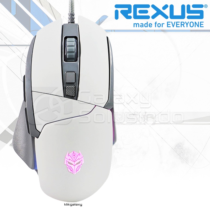 Rexus Xierra X18 White Gaming Mouse