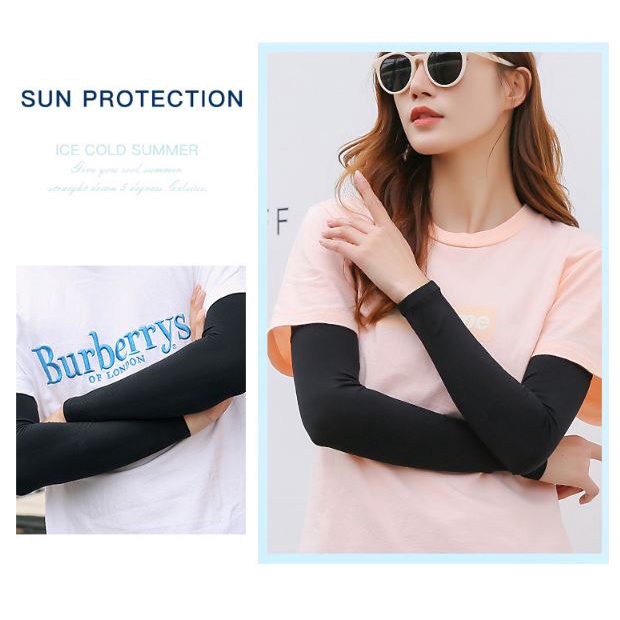 RSB ST368 Manset Stocking Lengan Polos Pria Wanita Manset Tangan Handsock Muslimah