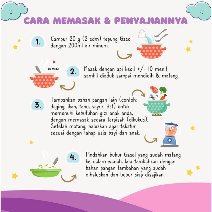 Tepung Gasol Organik Makanan Bubur Bayi Organik Pendamping ASI MPASI / Penambah Nafsu Makan / Penambah Berat Badan /  BB Booster / MPASI Bayi / Anti GTM / Gasol Tepung Beras / Tepung Beras Mpasi / Non Pengawet / Non Perasa /  Non Pewangi / Halal BPOM