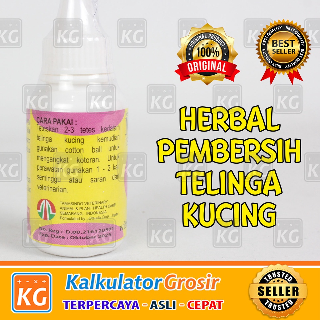 Obat Tetes Telinga Kuping Kucing - Murny Pembersih Telinga Kucing Kotor Ear Cleanser Formula Jepang