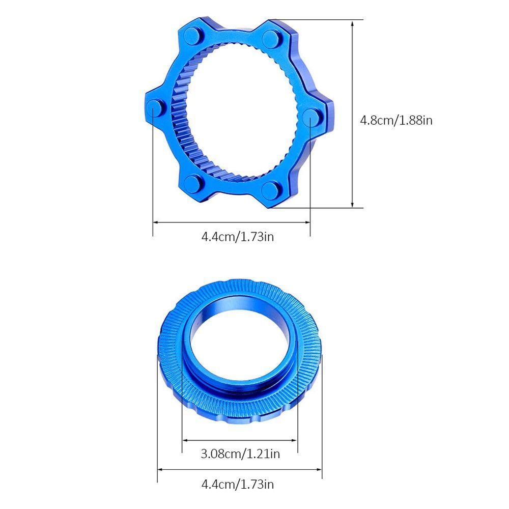 Lanfy Sepeda Centerlock Adaptor Bersepeda Sepeda Rem Cakram Rem Rotor Sepeda Gunung Hub 6baut Rotor Auminum Alloy Sepeda Center Lock Konversi